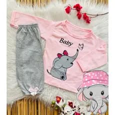 Conjunto Delicado e Confortável – Manga Longa para Bebê Menina