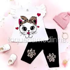 Conjunto Manga curta para bebe menina conjunto de bebe Feminino""Charme e Conforto –