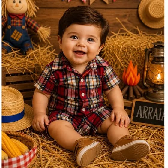 Conjunto São João Menino Estilo Caipira Moderno