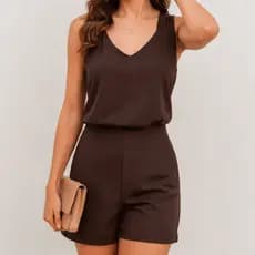 Conjunto Blusa Bermuda Feminino Casual Viscolinho Chique