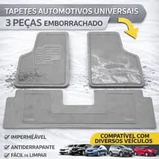 Tapete Automotivo Universal Carro Borracha Pvc Modelo cores vermelha azul  rosa e cinza