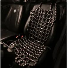 Assento Massageador Universal Para Banco De Carro Bolinhas Madeira
