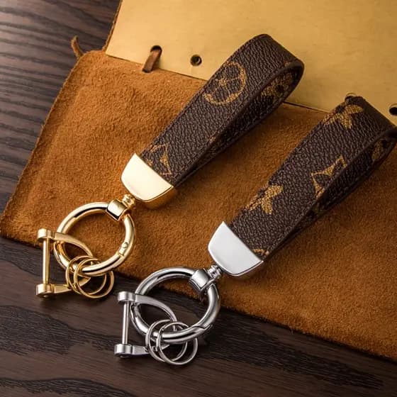 Chaveiro com padrão de couro, chaveiro de alta qualidade, masculino, exclusivo, criativo, pingente de corrente, chave de