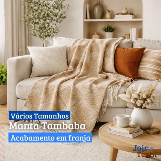 Manta Para Sofá Tambaba Gigante 100% Algodão Protetor Sofá Capa Sofá Luxo 2,40x1,70m 2,00x1,45m
