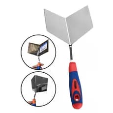 Desempenadeira Inox Canto Interno Externo Espátula Quina Espátula