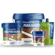 Massa Calafetar Madeira F12 400g 1.65kg Viapol