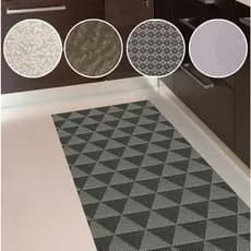 Passadeira Cozinha 55cm x 75cm Antiderrapante Mix  Limpa Facil Multiuso Kapazi