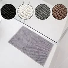 Tapete Joy para Banheiro 40cm x 60cm Bolinha Microfibra Antiderrapante Secante Macio Kapazi