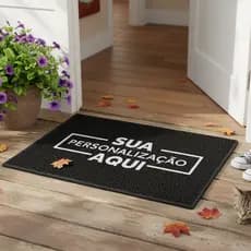 Tapete Capacho Personalizado 50x80cm Com Sua Estampa Logomarca Imagem frase Logotipo Envie sua Arte Kapazi