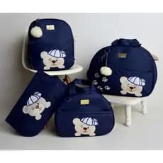 Kit Bolsas de Bebê Ursinho 4 Peças Para Maternidade