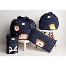 Kit Bolsas de Bebê Maternidade Bichinhos Safari