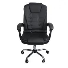 Cadeira de Escritório Diretor Presidente Confort Pillow Top Acolchoada Preta Reclinável Com Rodinha
