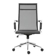 Cadeira de Escritório Esteirinha Presidente Em Tela Mesh Alta com Rodinhas - Momo Design