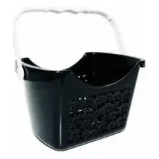 CESTINHO DE PRENDEDOR FLORAL PRETO NITRON