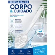 Escova De Banho Lavar Costas Cabo Longo Cerdas Macias