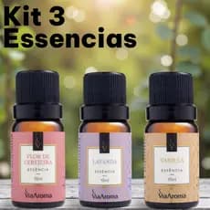Kit Essência Via Aroma Original 10ml Para Aromatizador Difusor Umidificador Elétrico ENVIO IMEDIATO