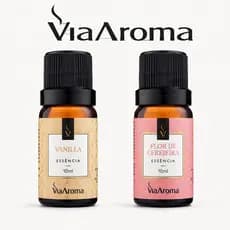 Kits 2 Essências Para Aromatizador Difusor Elétrico De Ambiente Via Aroma 10ml ENVIO IMEDIATO
