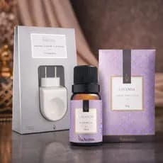 Kit Difusor Aromatizador + Essência + Sachê  Lavanda
