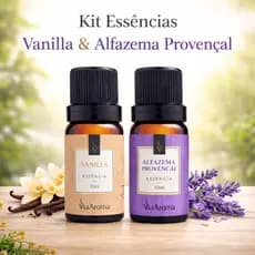 Kit 2 Essencias Arromaticas 10Ml Via Clássicas para Difusor Aromatizador de Ambientes Via Aroma 10ml