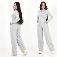 Conjunto Femenino Lanzinha Ribi 2 Peças Blusa e Pantalona Com Lacinho