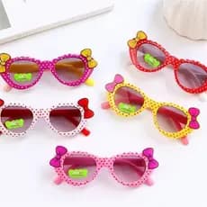Oculos de Sol infantil modelo bolinha com laço Óculos novos para crianças