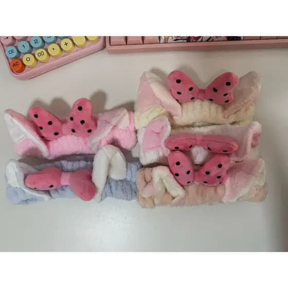 1PC Rabbit Spa Fita De Cabeça Para Mulheres Maquiagem Feminina Yoga Facial Esportiva Lavagem Do Rosto De Suor Terry Clot