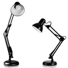 Luminária De Mesa Articulável Abajur Articulado Dobrável Para Escritório Cabeceira Salão De Beleza
