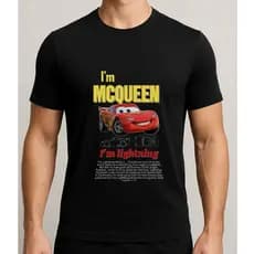 Camisas Unissex Relâmpago MCQueen + SALLY - 100% Algodão