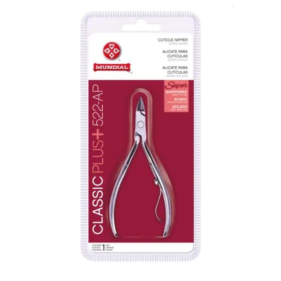 ALICATE CUTICULAS 522-C AP SUPER AFIADO CLASSIC PLUS MUNDIAL