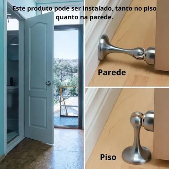 Prendedor De Porta Magnético Escovado