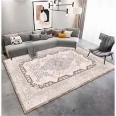 Tapete Para Sala Camesa 2,00 x 1,40 Decorativo Toque Veludo Crystal Velvet Fácil de Limpar Sem Pelos