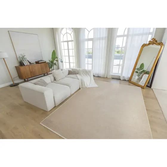 Tapete Sala Quarto Jacquard Viena 150x100Cm Praia Sem Pelo Antiderrapante Liso Prático