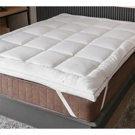 Pillow Top Protetor De Colchão Cama Solteiro Box Nobless 6CM Topper Hipoalergênico Extra Macio