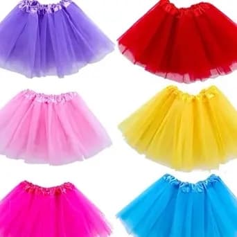 Saia - Carnaval Fantasia Feminina FestaTule com Luz LED Variedade De Cores