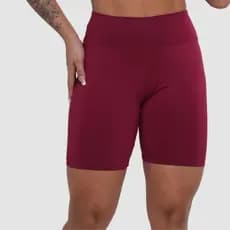 Short Biker Feminina Zero Transparência Para Corrida Caminhada Academia Ciclismo Compresão Cós Alto