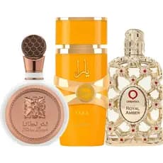 Kit 3 Perfumes Árabes Femininos 100ml Embalagem de Vidro