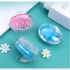 Escova Massageadora de Couro Cabeludo de Silicone – Massagem Capilar Relaxante Anti-queda e Anti-caspa 1 und
