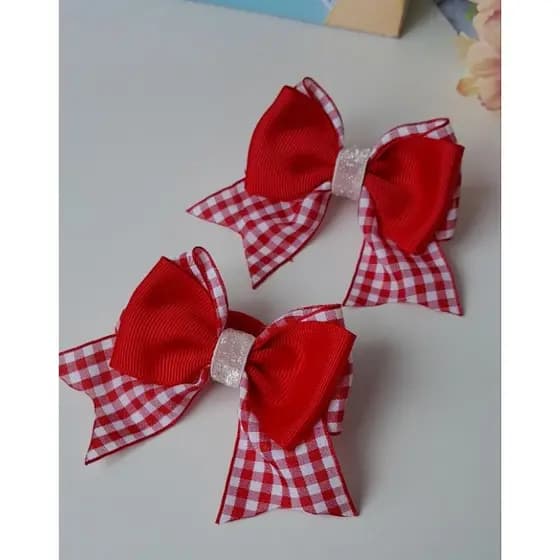 laco infantil/ laco junino  de  menina/ laco junino /laco xadrez