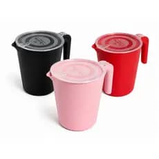 Conjunto Jarra De Plástico 1800ml Com Tampa - Kit Prático