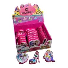 Maquiagem Brinquedo Boneca Divertida Com Gliter