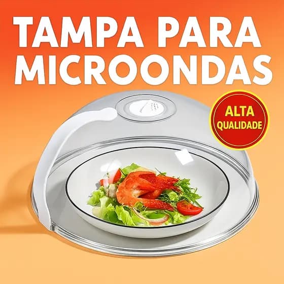 Tampa Protetora Microondas Comida Anti-sujeira Leve Resistente A Calor Tampa Com Respiro Lavável