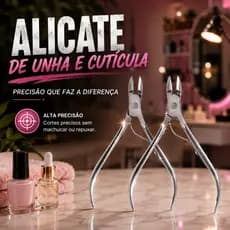 1 ou 2 Alicates de Unha Cuticula de Precisão Cortador de Unha Profissional Aço Inox
