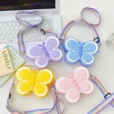 Bolsa De Silicone Infantil Criança Borboleta