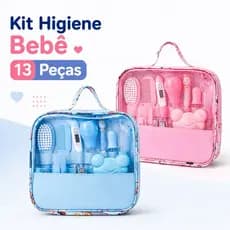 Kit 13 Peças Higiene Cuidado Bebê Recém Nascido Essencial Bebê Cortador Escova Cabelo Unha Pente