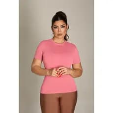 Blusa Feminina Básica em Viscose com Elastano Casual