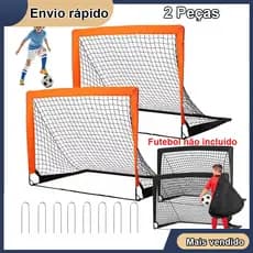 2 x trave de gol de futebol Gol de futebol de jardim ao ar livre Rede de gol de futebol 120*90cm