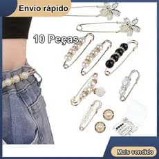 10 peças de alfinetes de broche de pérolas alfinetes de fixação de cintura alfinetes de grampo de vestido chapéu xale