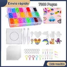 7300peças Perler Hama Beads 24cores/pixel art/perler beads kit Artesanato Infantil/brinquedos educativos