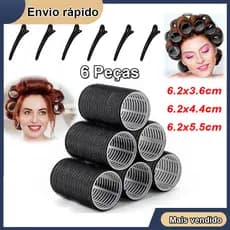 6 Pçs Bob Para Cabelo Auto Aderente Modelador Cachos Penteado
