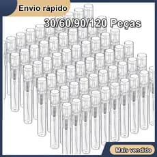 Kit C/30/60/90/120 Frascos Spray 5ml Borrifador Home Care Água de lençois Aromatizador Cheirinho Perfume branco